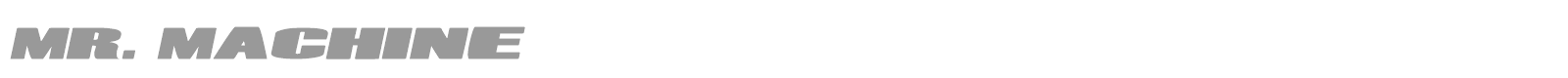Mr. Machine font preview